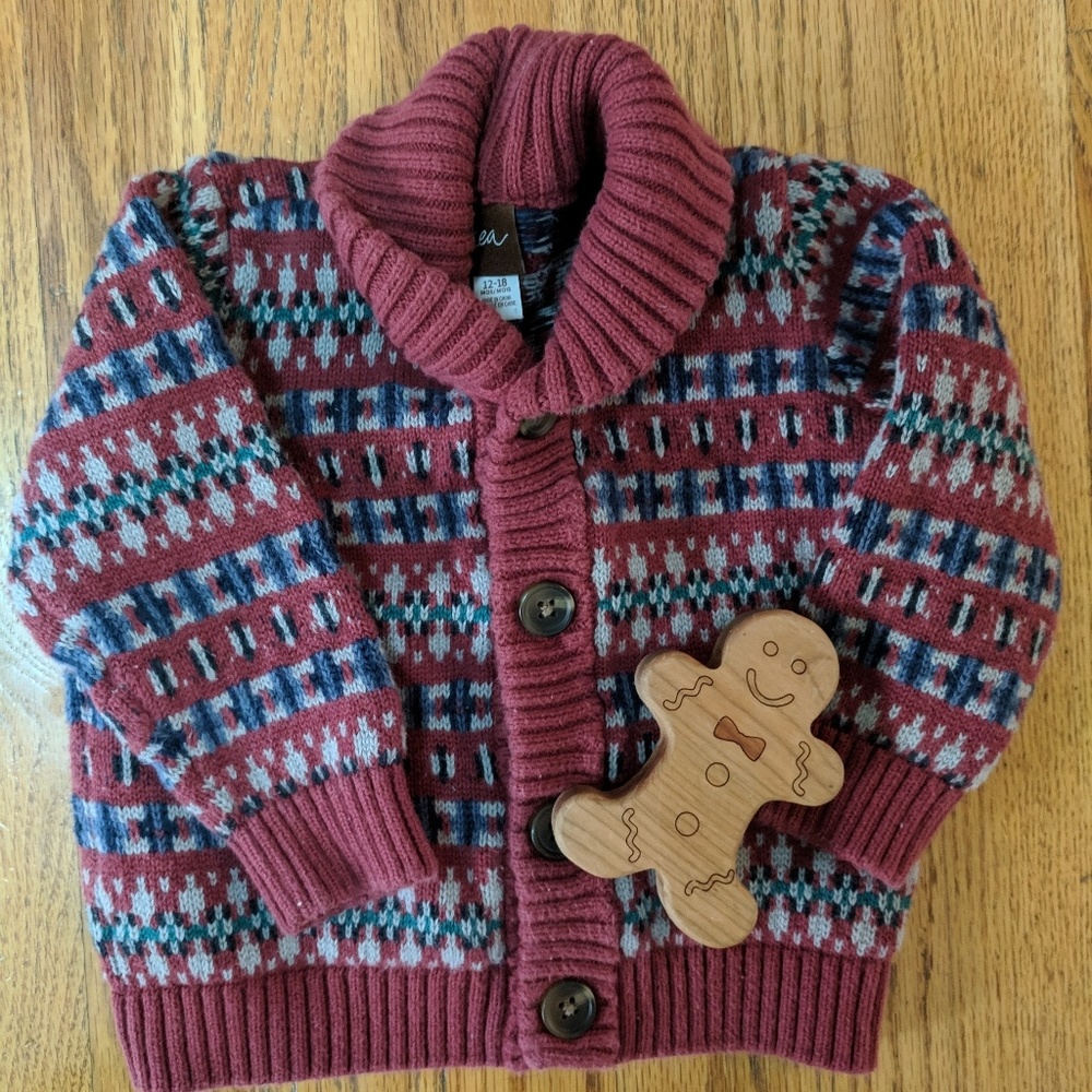 Tea Collectiom Baby Boys Button Sweater